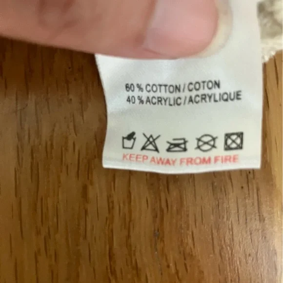 QED Crocheted Long Vest/Cardigan Size Medium - Picture 5 of 6